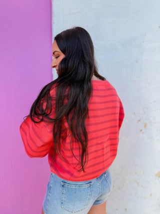 Cari Striped Knit Top