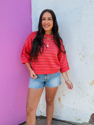 Cari Striped Knit Top
