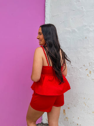 Summer Days Tank-Red