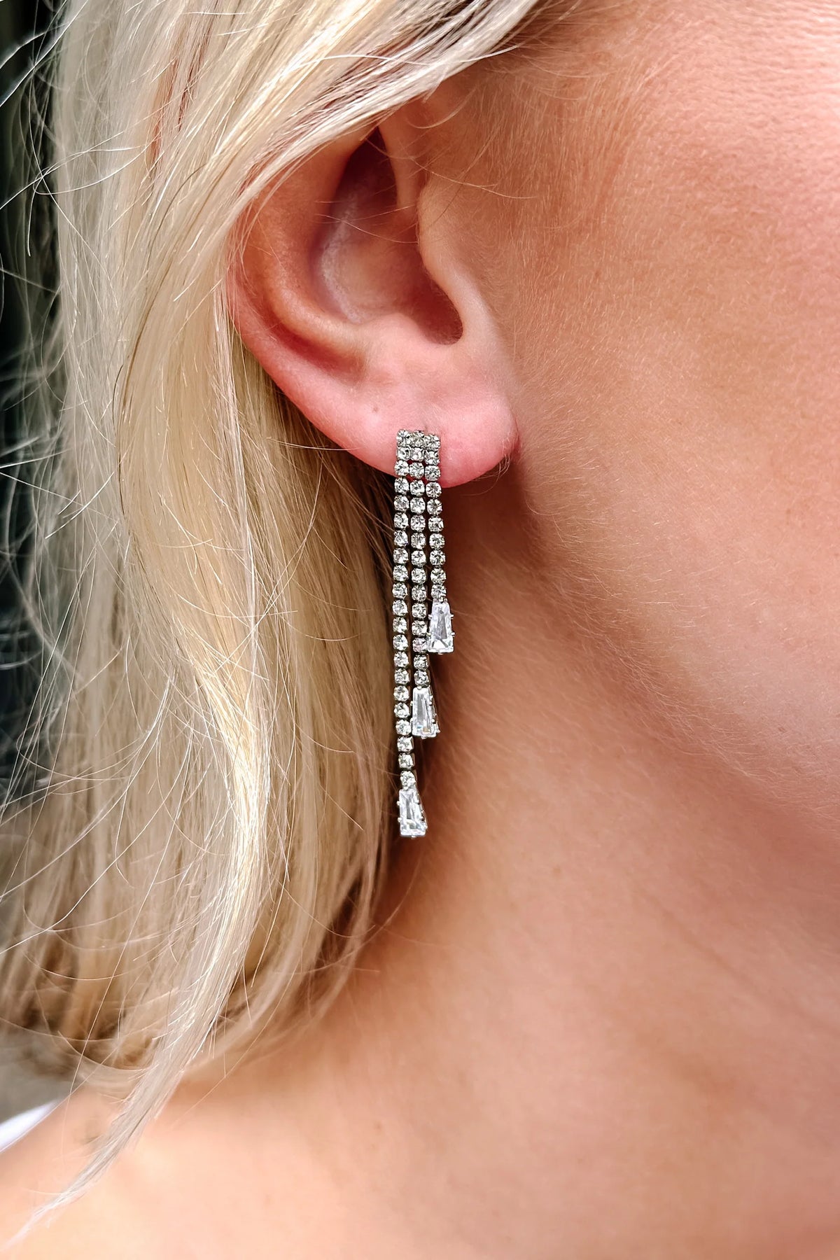 Chantel Earrings-Silver