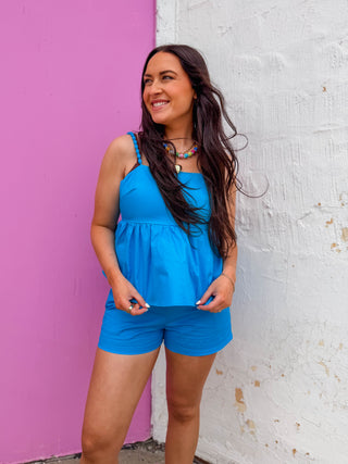 Summer Days Tank-Blue