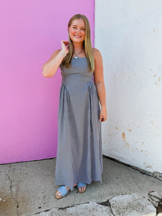 Jada Gingham Maxi Dress