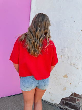 Lilly Cardigan-Poppy