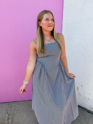 Jada Gingham Maxi Dress