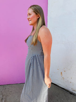 Jada Gingham Maxi Dress