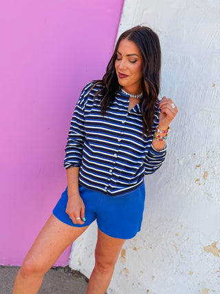 Summit Striped Cardigan