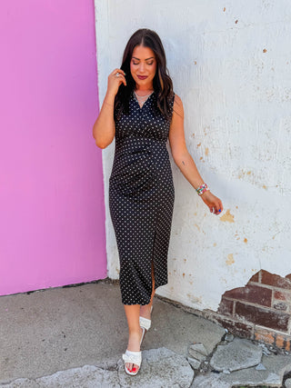 Tiffany Polka Dot Midi Dress