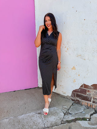 Tiffany Polka Dot Midi Dress