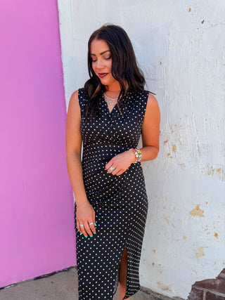 Tiffany Polka Dot Midi Dress