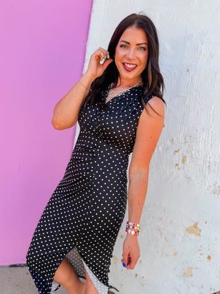 Tiffany Polka Dot Midi Dress