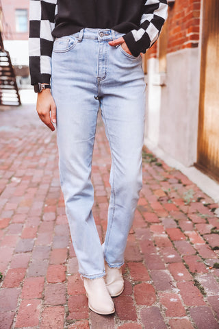 Wren High Rise 90's Straight Leg Denim