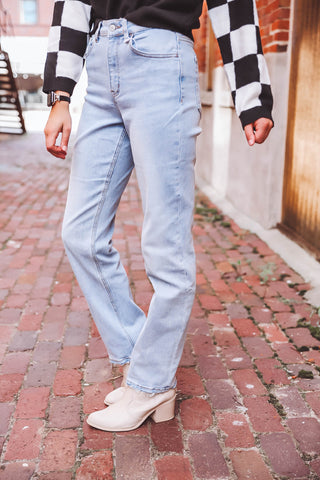 Wren High Rise 90's Straight Leg Denim