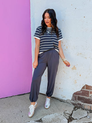 Easy Day Joggers-Charcoal