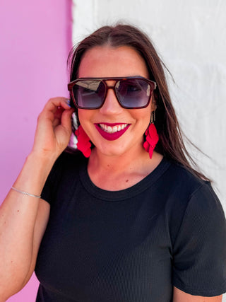 Soundcheck Sunglasses-Brown Tortoise/Navy to Blue Gradient-Quay