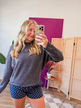 Piper Sweater-Charcoal