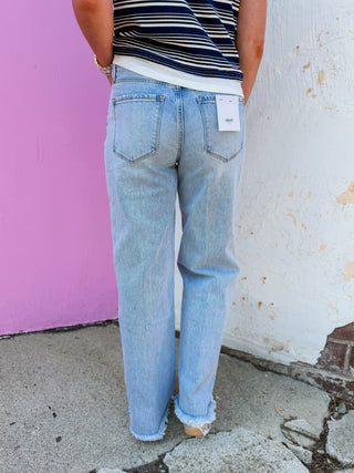 Charlie High Rise Wide Leg Denim