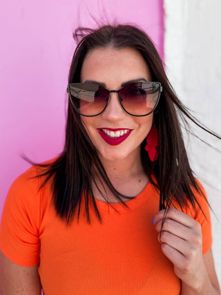 In Pursuit Sunglasses-Black/Futuredusk Poppy-Quay