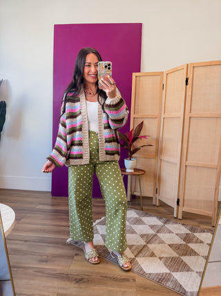 Blaine Striped Cardigan