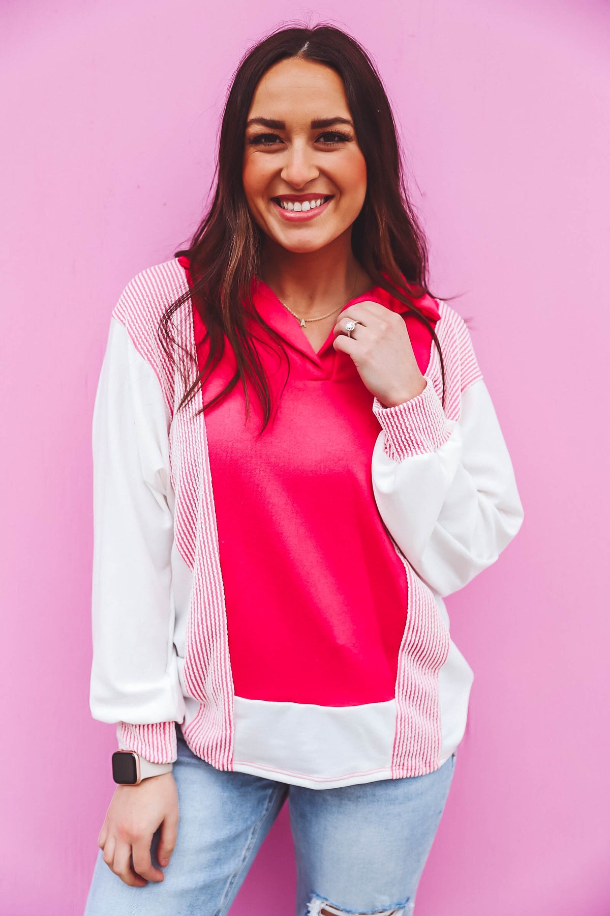 Rylee Pullover-Pink
