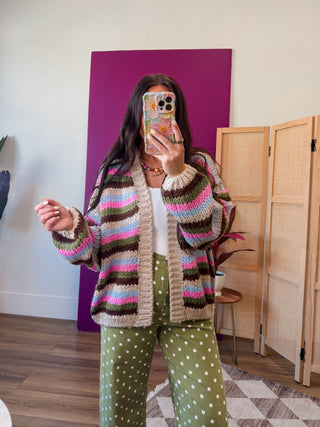 Blaine Striped Cardigan