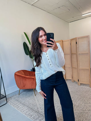 Janelle Knit Henley Top