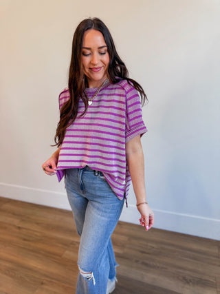 Easygoing Corded Top-Light Plum