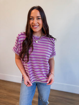 Easygoing Corded Top-Light Plum