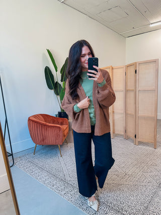 Audra Sweater-Dark Sage