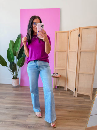 On Repeat Tee-Magenta