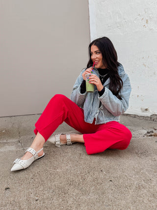 Rhea Quilted Denim Jacket