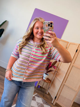 Dreaming In Color Sweater-Lavender Mix