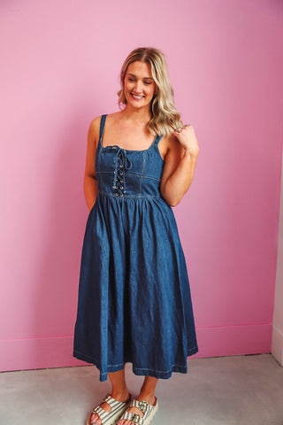 Sienna Denim Midi Dress