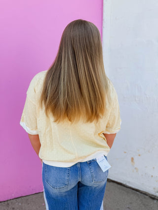 Ellie Polka Dot Tee-Light Yellow
