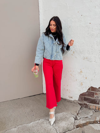 Rhea Quilted Denim Jacket