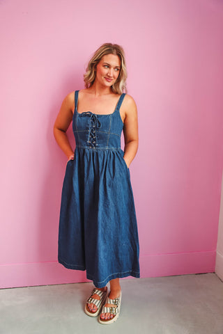 Sienna Denim Midi Dress