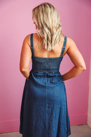 Sienna Denim Midi Dress