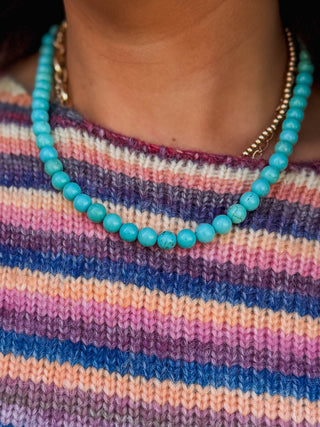 Blue Mood Gemstone Necklace