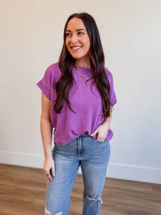 Simple Days Corded Top-Light Plum