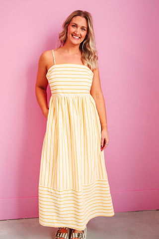 Luna Striped Maxi Dress