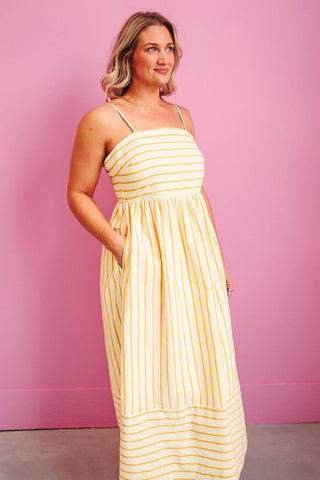 Luna Striped Maxi Dress