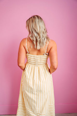 Luna Striped Maxi Dress