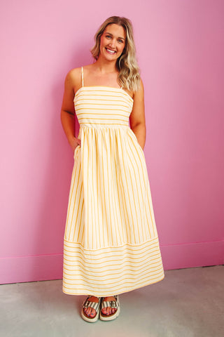 Luna Striped Maxi Dress