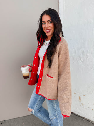 Maddox Reversible  Sherpa Jacket