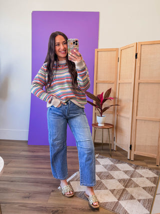 Retro Rainbow Sweater