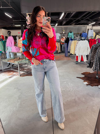 Zinnia Floral Sweater