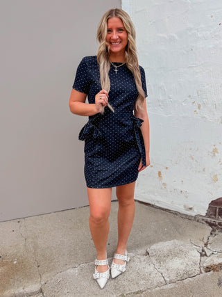 Caroline Polka Dot Mini Dress