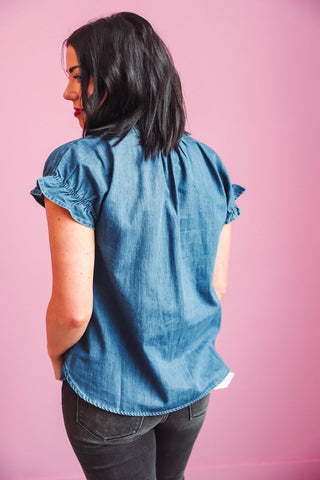 June Denim Top