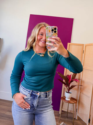 Daily Staple Long Sleeve-Teal