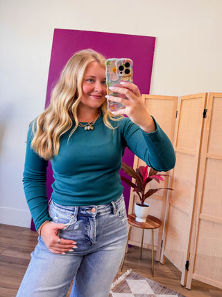 Daily Staple Long Sleeve-Teal