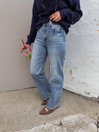 Lydia High Rise 90's Wide Leg Denim